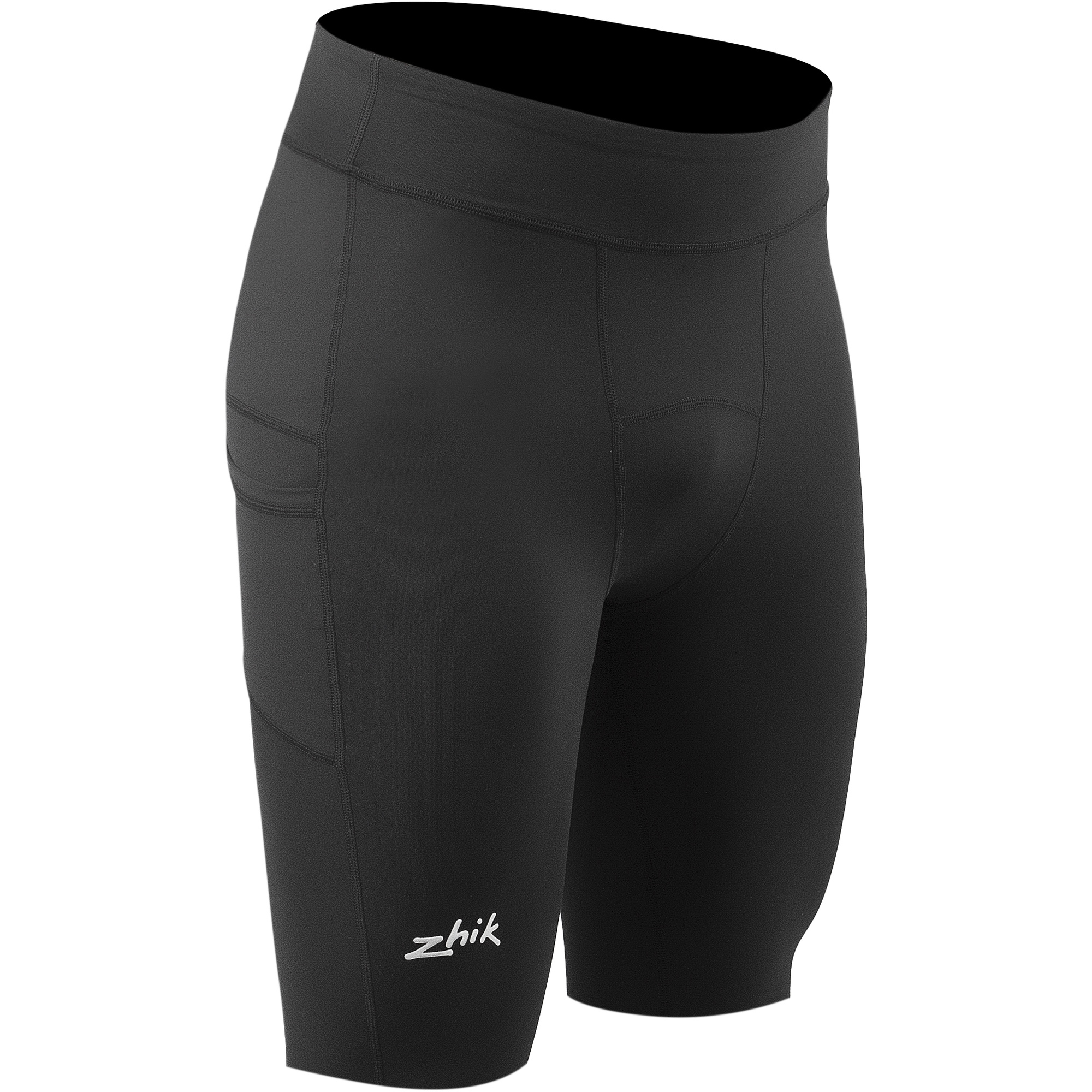 2026 Zhik Mens Eco Spandex UPF50+ Shorts SRT-0063-M-BLK - Black